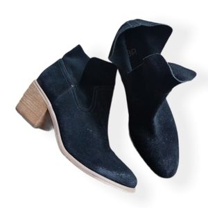 BP Brice black suede ankle boots women 10